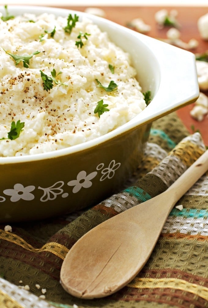 creamy mashed cauliflower