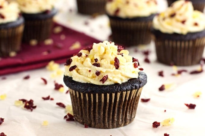 Gingerbread Cupcakes with Orange Ginger Cream Cheese Frosting - 2Teaspoons