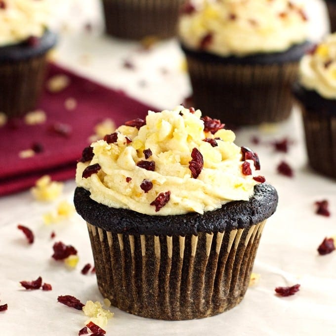 Gingerbread Cupcakes with Orange Ginger Cream Cheese Frosting - 2Teaspoons