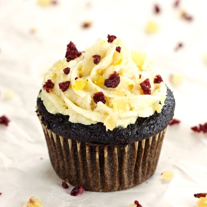 Gingerbread Cupcakes with Orange Ginger Cream Cheese Frosting - 2Teaspoons