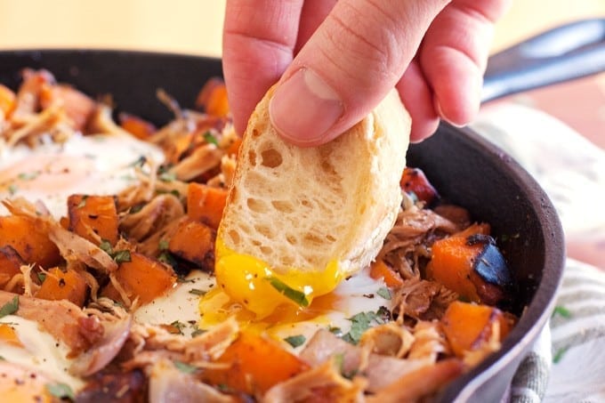 Pulled Pork Sweet Potato Hash and Eggs - 2Teaspoons