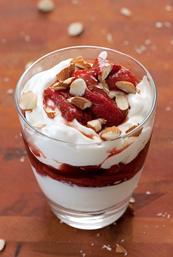 Honey Roasted Balsamic Strawberry Yogurt Parfait - 2Teaspoons