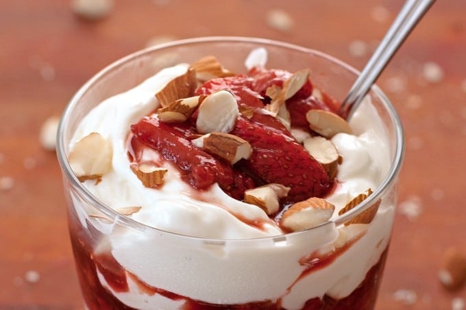 Honey Roasted Balsamic Strawberry Yogurt Parfait - 2Teaspoons