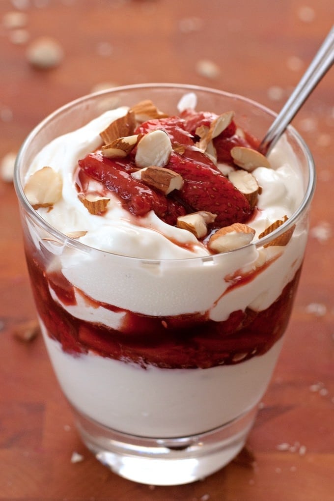 Honey Roasted Balsamic Strawberry Yogurt Parfait - 2Teaspoons