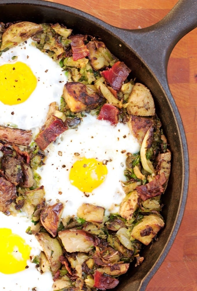 Bacon Brussels Sprouts Hash - 2Teaspoons