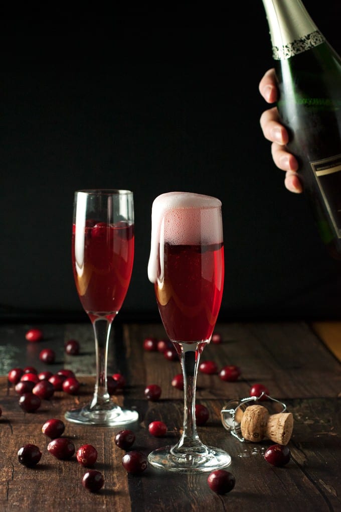 Cranberry Champagne Cocktails - 2Teaspoons