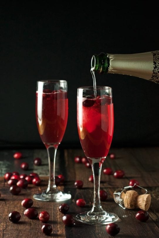Cranberry Champagne Cocktails 2teaspoons