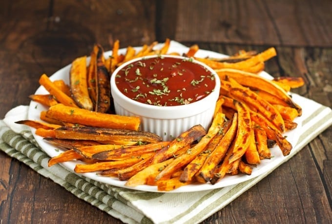 Healthy Baked Sweet Potato Fries - 2Teaspoons