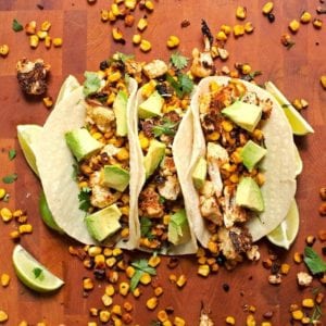 Roasted Corn and Cauliflower Tacos - 2Teaspoons