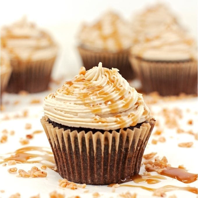 Salted Caramel Chocolate Cupcakes - 2teaspoons