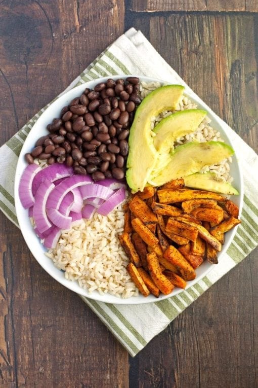 Sweet Potato Black Bean Rice Bowl 2teaspoons