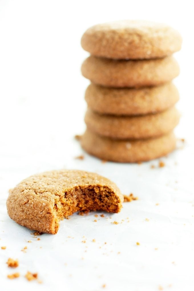 Bite of Soft Gingerbread Cookies