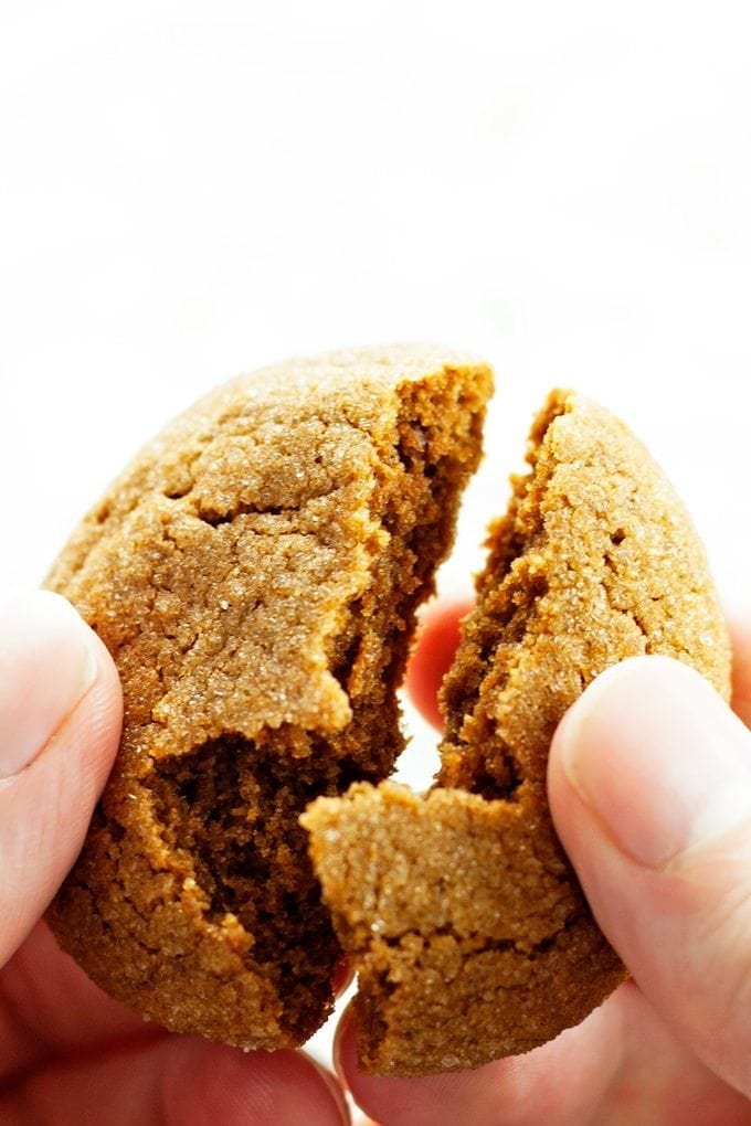 Texture of Soft Gingerbread Cookies 